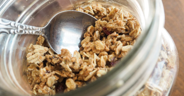 Granola de maple: desayuno de Québec