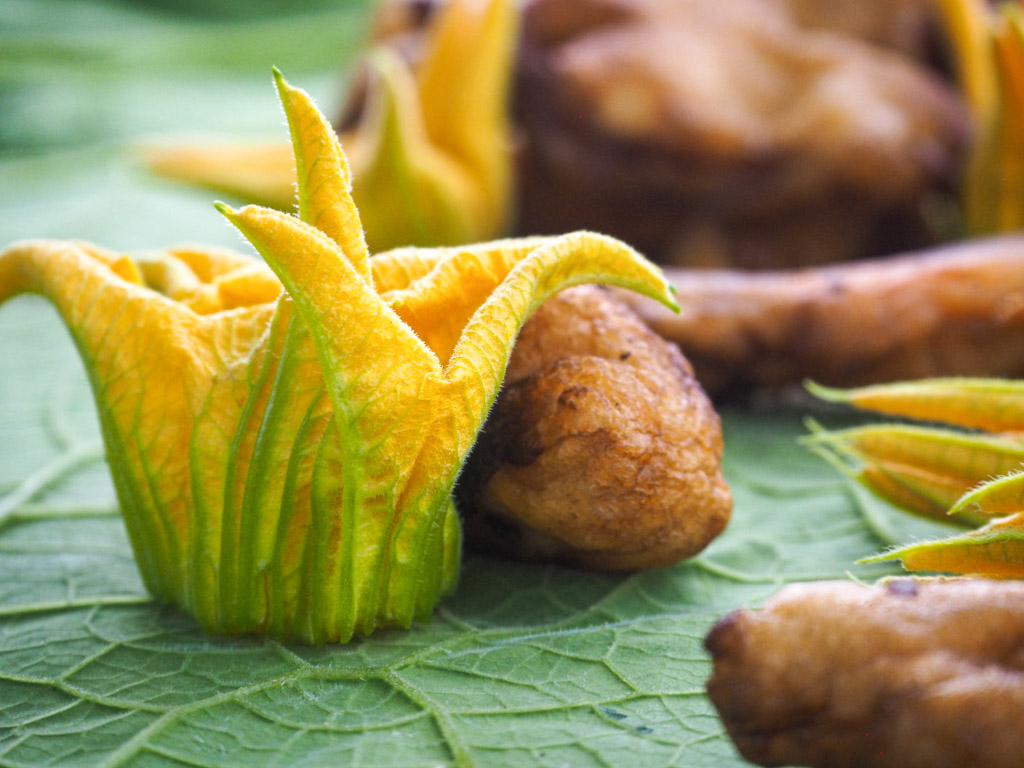 Flores de calabaza: fritas con cerveza