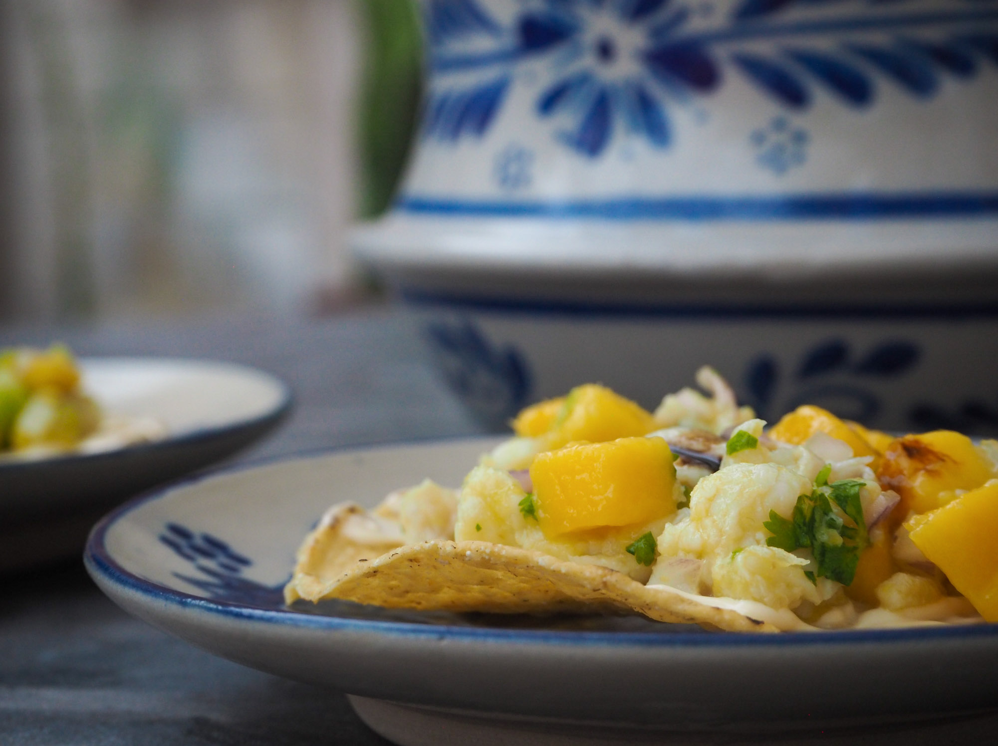 Ceviche con mango de Arón